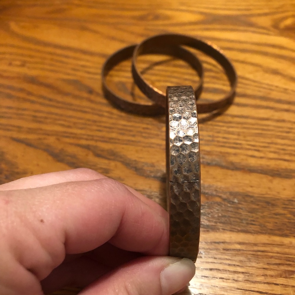Copper Bangle Set - Picture 2 of 2